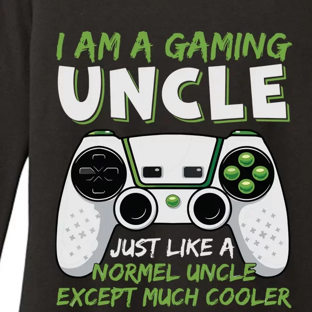 Crazy Uncle Funny Uncle Gaming Video Game Uncle Womens CVC Long Sleeve Shirt