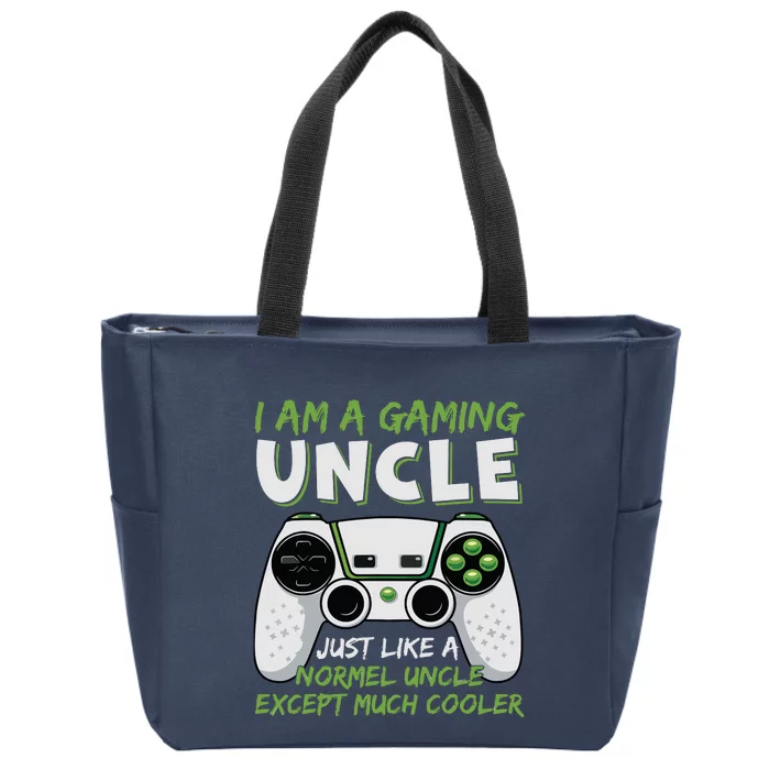 Crazy Uncle Funny Uncle Gaming Video Game Uncle Zip Tote Bag