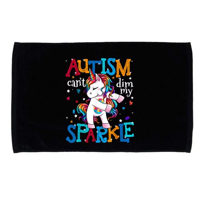 Cute Unicorn For Autism Mom Girl Gift Autism Awareness Microfiber Hand Towel