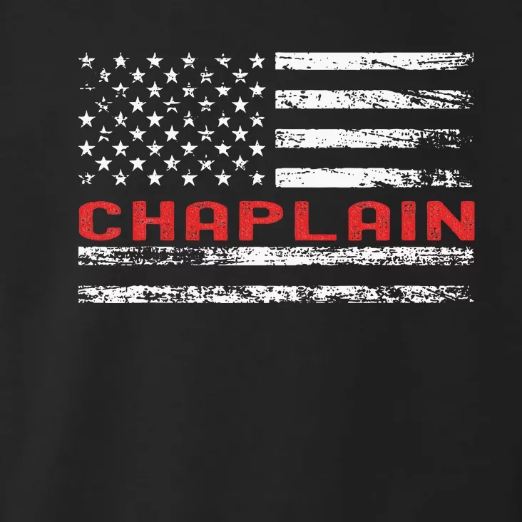 Chaplain Usa Flag Profession Retro Job Title Toddler Hoodie