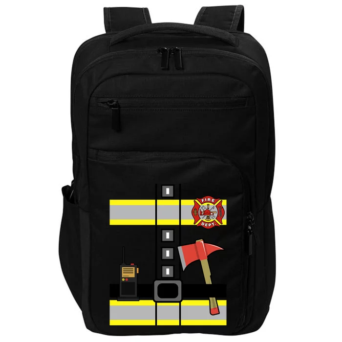 Cute Us Firefighter Costume Halloween Ready! Gift Impact Tech Backpack