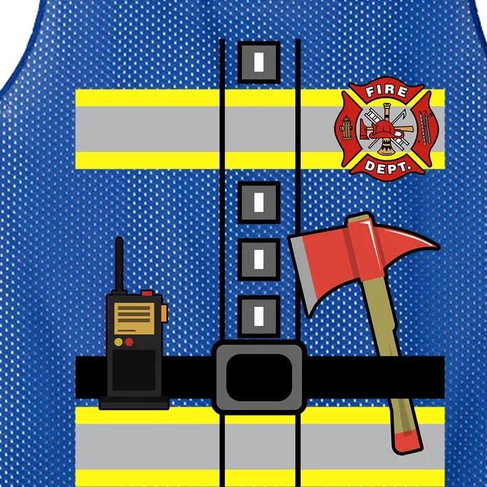 Cute Us Firefighter Costume Halloween Ready! Gift Mesh Reversible Basketball Jersey Tank