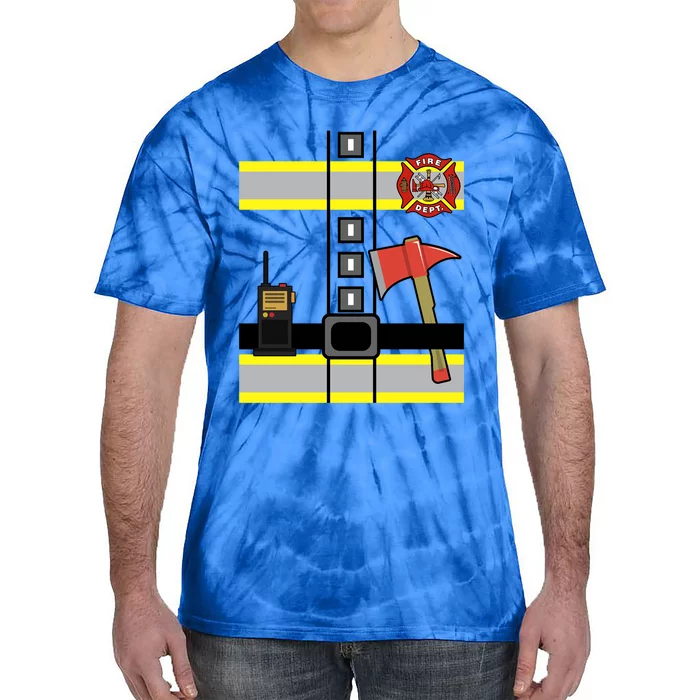 Cute Us Firefighter Costume Halloween Ready! Gift Tie-Dye T-Shirt