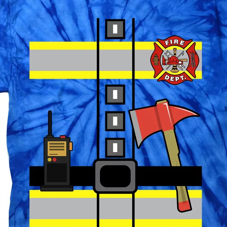 Cute Us Firefighter Costume Halloween Ready! Gift Tie-Dye T-Shirt