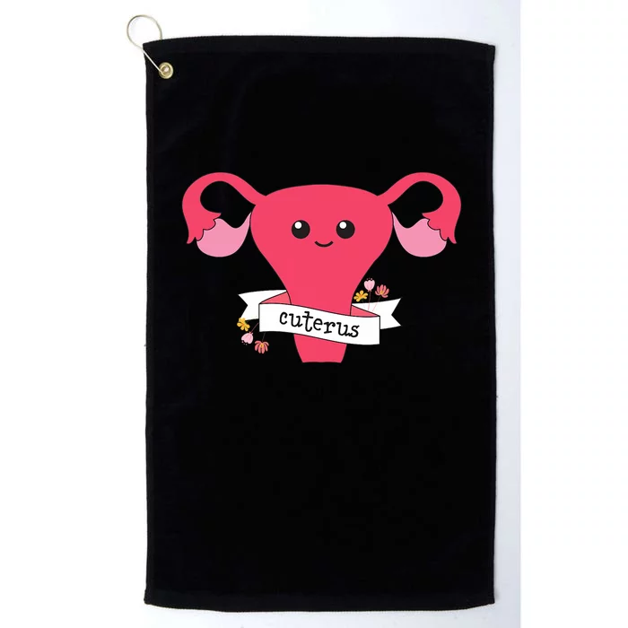 Cuterus Uterus Feminist Lgbt Feminism Platinum Collection Golf Towel