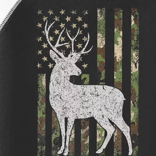 Camo Usa Flag Deer Elk Buck Camoflage Hunting Hunter Gift Toddler Fine Jersey T-Shirt