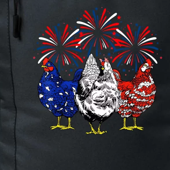 Chicken Usa Flag Patriotic Lover 4th Of July Daily Commute Backpack