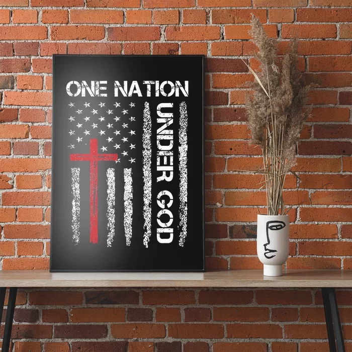 Christian USA Flag Christian Faith Family Poster