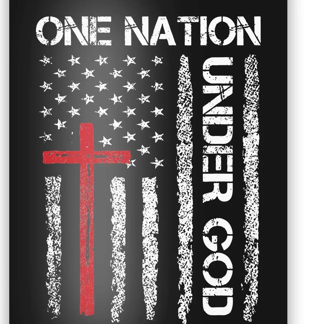 Christian USA Flag Christian Faith Family Poster