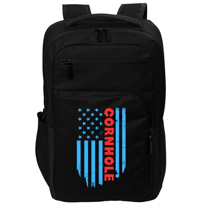 Cornhole Us Flag Impact Tech Backpack