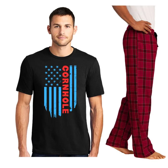 Cornhole Us Flag Pajama Set