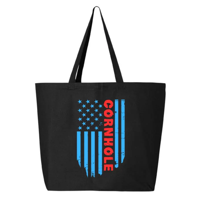 Cornhole Us Flag 25L Jumbo Tote