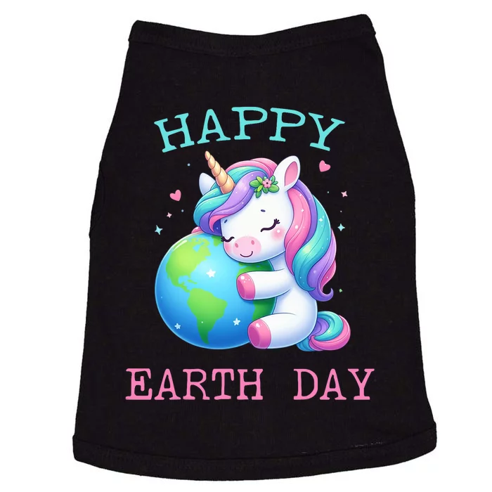 Cute Unicorn Happy Earth Day Groovy Doggie Tank