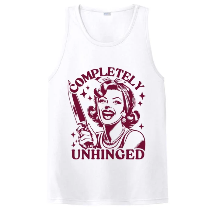 Completely Unhinged Housewife Vintage Performance Tank