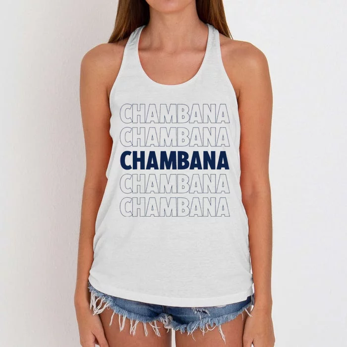 Champaign Urbana Illinois Home State Women's Knotted Racerback Tank