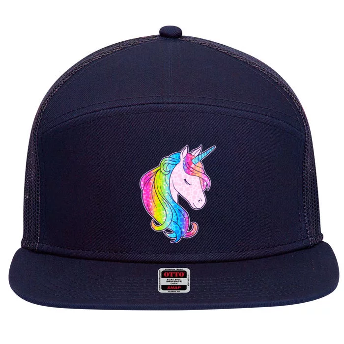 Cute Unicorn International Dot Day Make Your Mark 7 Panel Mesh Trucker Snapback Hat