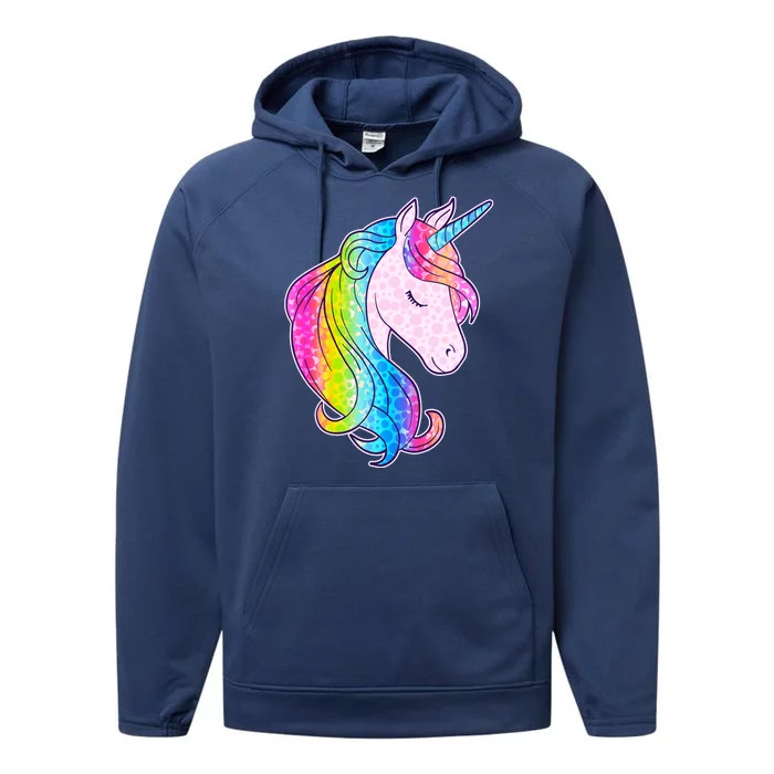 Cute Unicorn International Dot Day Make Your Mark Performance Fleece Hoodie