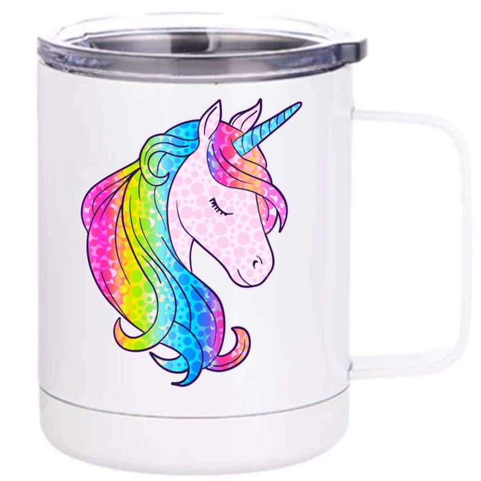 Cute Unicorn International Dot Day Make Your Mark Front & Back 12oz Stainless Steel Tumbler Cup