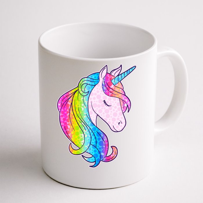 Cute Unicorn International Dot Day Make Your Mark Front & Back Coffee Mug