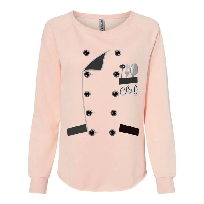 Chef Uniform Jacket Faux Funny Cook For Cooking Womens California Wash Sweatshirt