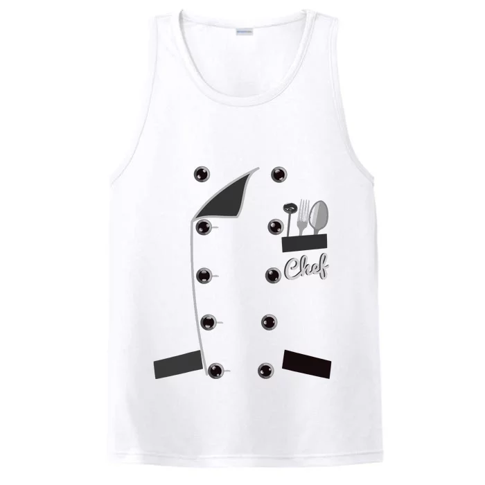 Chef Uniform Jacket Faux Funny Cook For Cooking Performance Tank