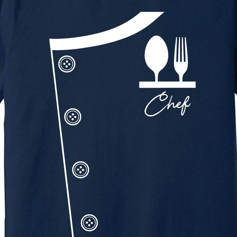 Chef Uniform Jacket Cooking Tee Gift Premium T-Shirt