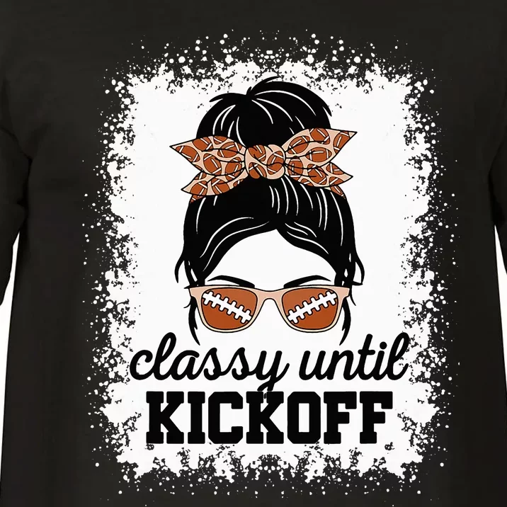 Classy Until Kickoff American Football Lover Game Day Comfort Colors T-Shirt