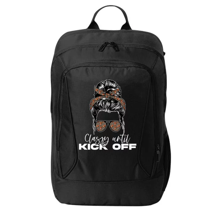 Classy Until Kickoff American Football Messy Bun Cool Gift City Backpack