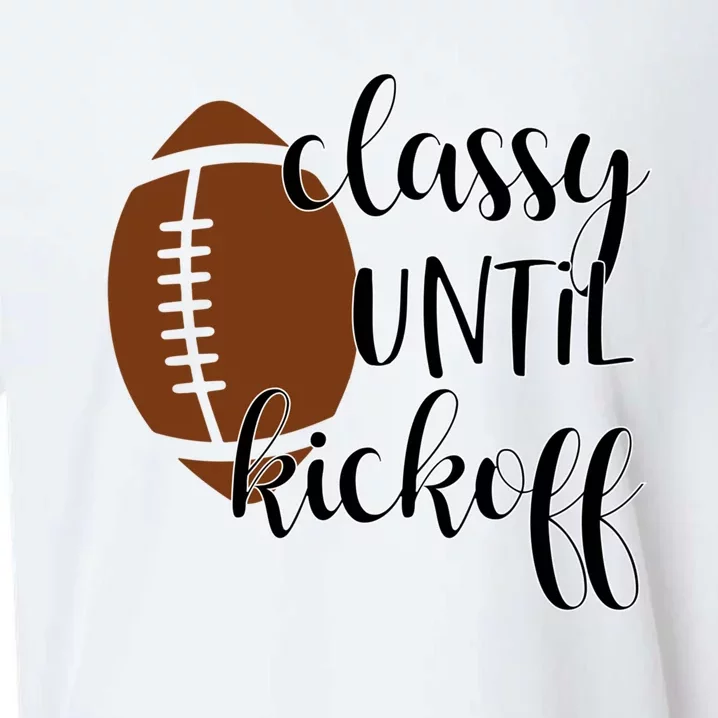 Classy Until Kickoff Cute Gift Sueded Cloud Jersey T-Shirt