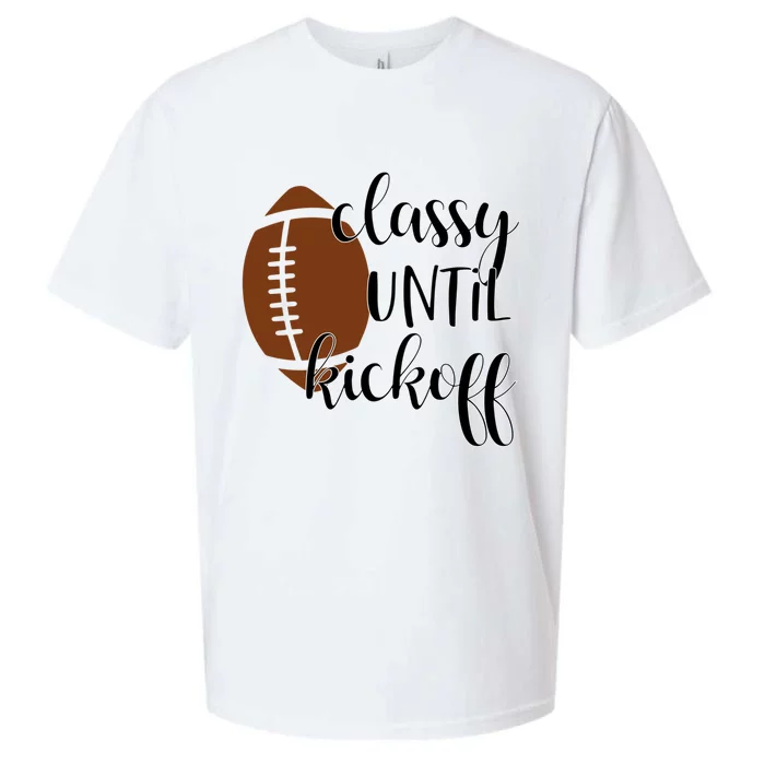 Classy Until Kickoff Cute Gift Sueded Cloud Jersey T-Shirt