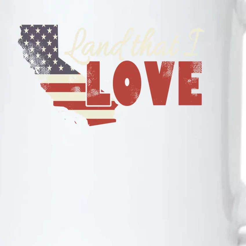 California Usa Land That I Love Patriotic July 4th Gift Black Color Changing Mug