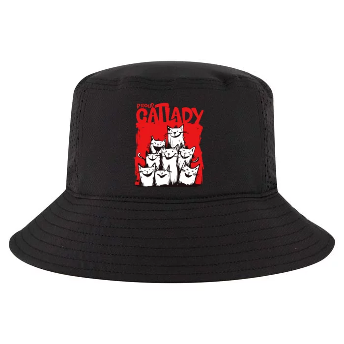 Cats Unleashed Love Joyful Expressions Proud Cat Lady Cool Comfort Performance Bucket Hat