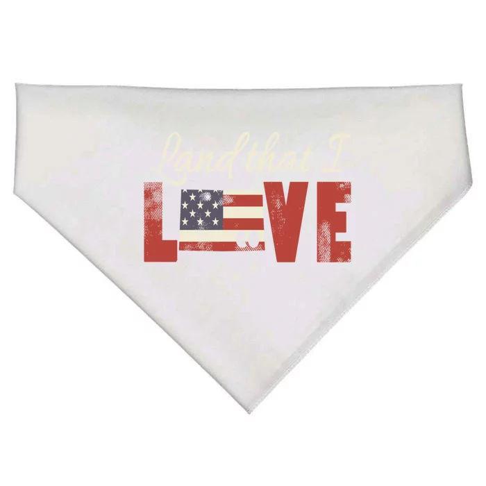 Colorado Usa Land That I Love Patriotic Gift USA-Made Doggie Bandana