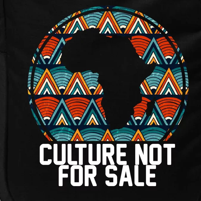 Culture Not For Sale Black History African Pride Impact Tech Backpack