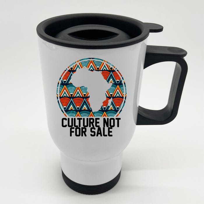 Culture Not For Sale Black History African Pride Front & Back Stainless Steel Travel Mug