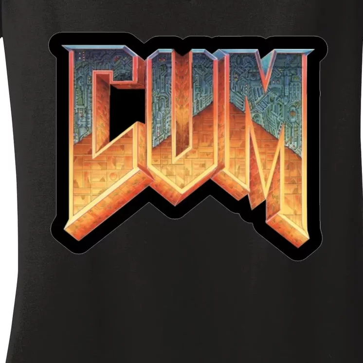 Cum Doom Women's V-Neck T-Shirt