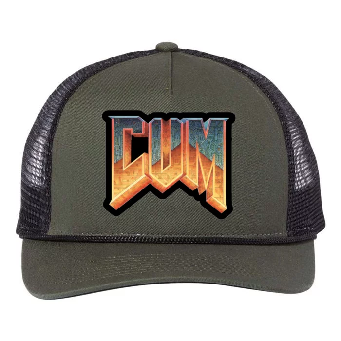 Cum Doom Retro Rope Trucker Hat Cap