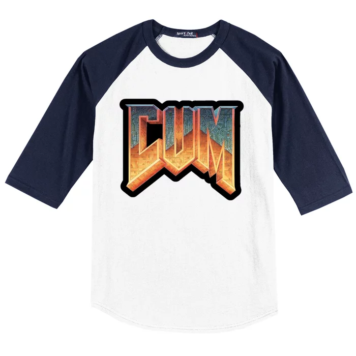 Cum Doom Baseball Sleeve Shirt