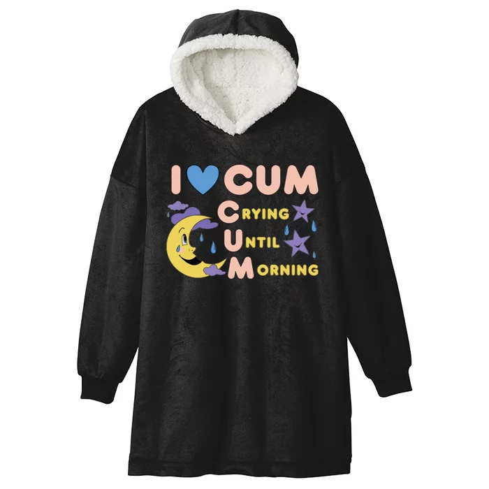 Crying Until Morning Hooded Wearable Blanket