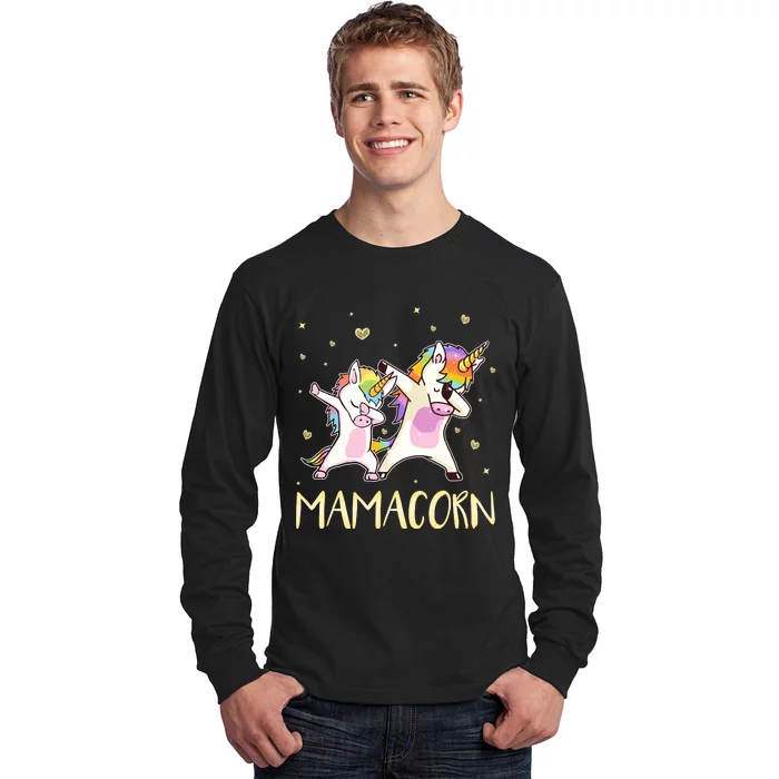 Cute Unicorn Mamacorn Mothers Day Long Sleeve Shirt