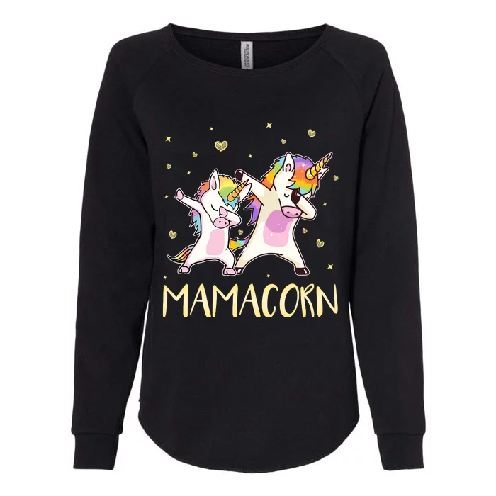 Cute Unicorn Mamacorn Mothers Day Womens California Wash Sweatshirt