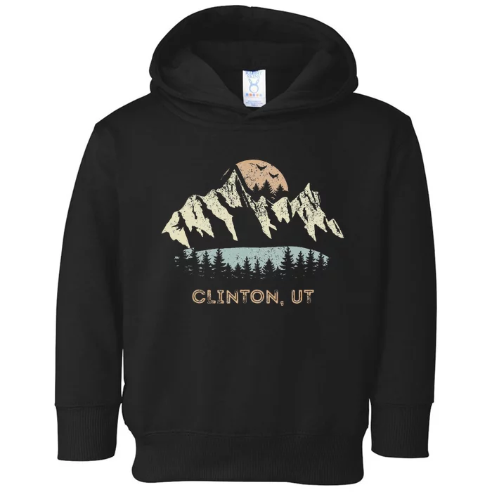 Clinton Utah Mountain Sunset Sunrise Ut Toddler Hoodie