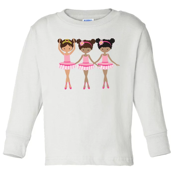 Cute Unique & Modern Ballet & Ballerina & Gift Toddler Long Sleeve Shirt