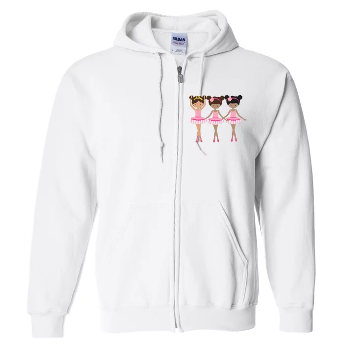 Cute Unique & Modern Ballet & Ballerina & Gift Full Zip Hoodie