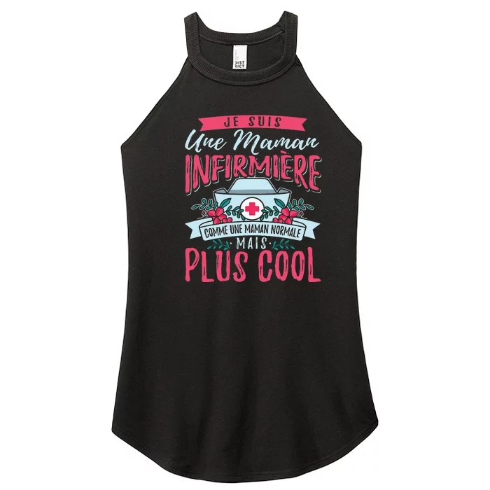 Comme Une Maman Normale Plus Cool Gift Mother's Day Women’s Perfect Tri Rocker Tank