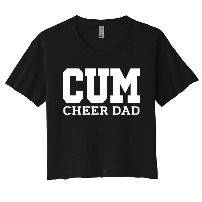 Christian University Michigan Cum Cheer Dad Women's Crop Top Tee