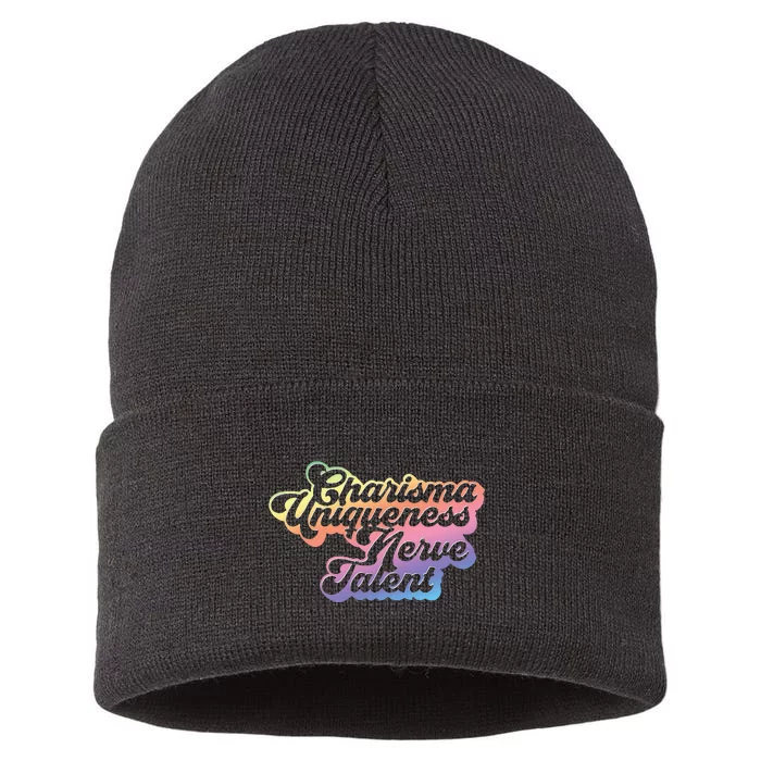 Charisma Uniqueness Nerve Talent Drag Race Queen Sustainable Knit Beanie