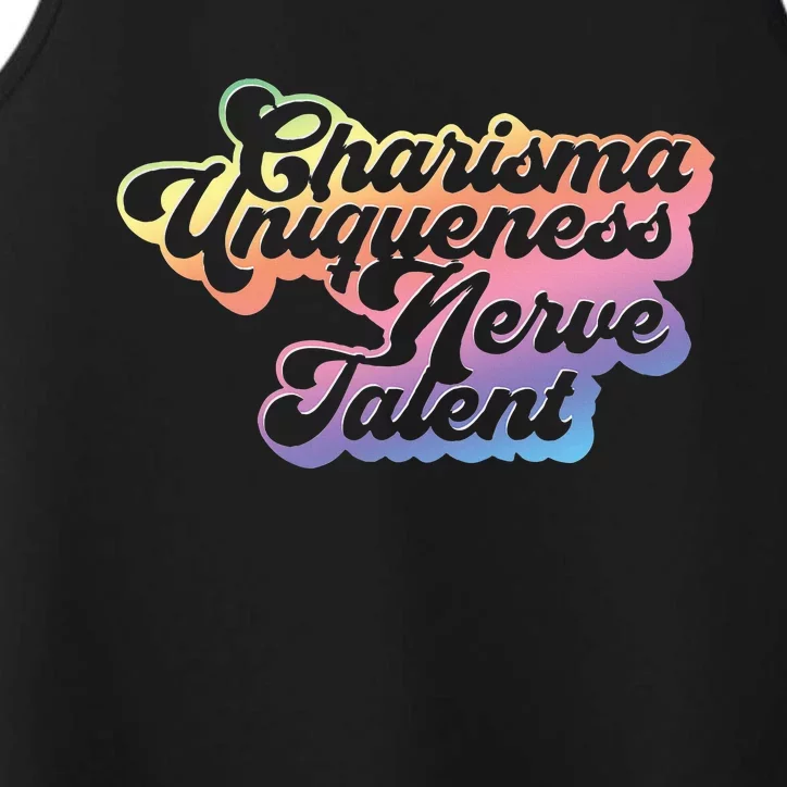 Charisma Uniqueness Nerve Talent Drag Race Queen Performance Tank