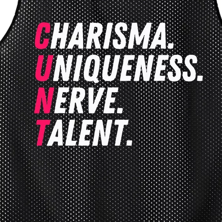 Charisma Uniqueness Nerve Talent Drag Race Queen Quote Mesh Reversible Basketball Jersey Tank