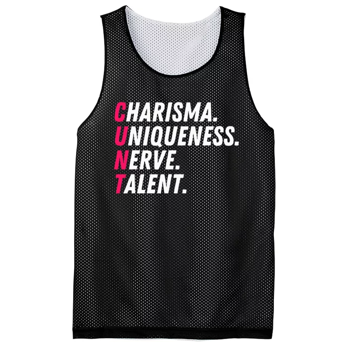 Charisma Uniqueness Nerve Talent Drag Race Queen Quote Mesh Reversible Basketball Jersey Tank